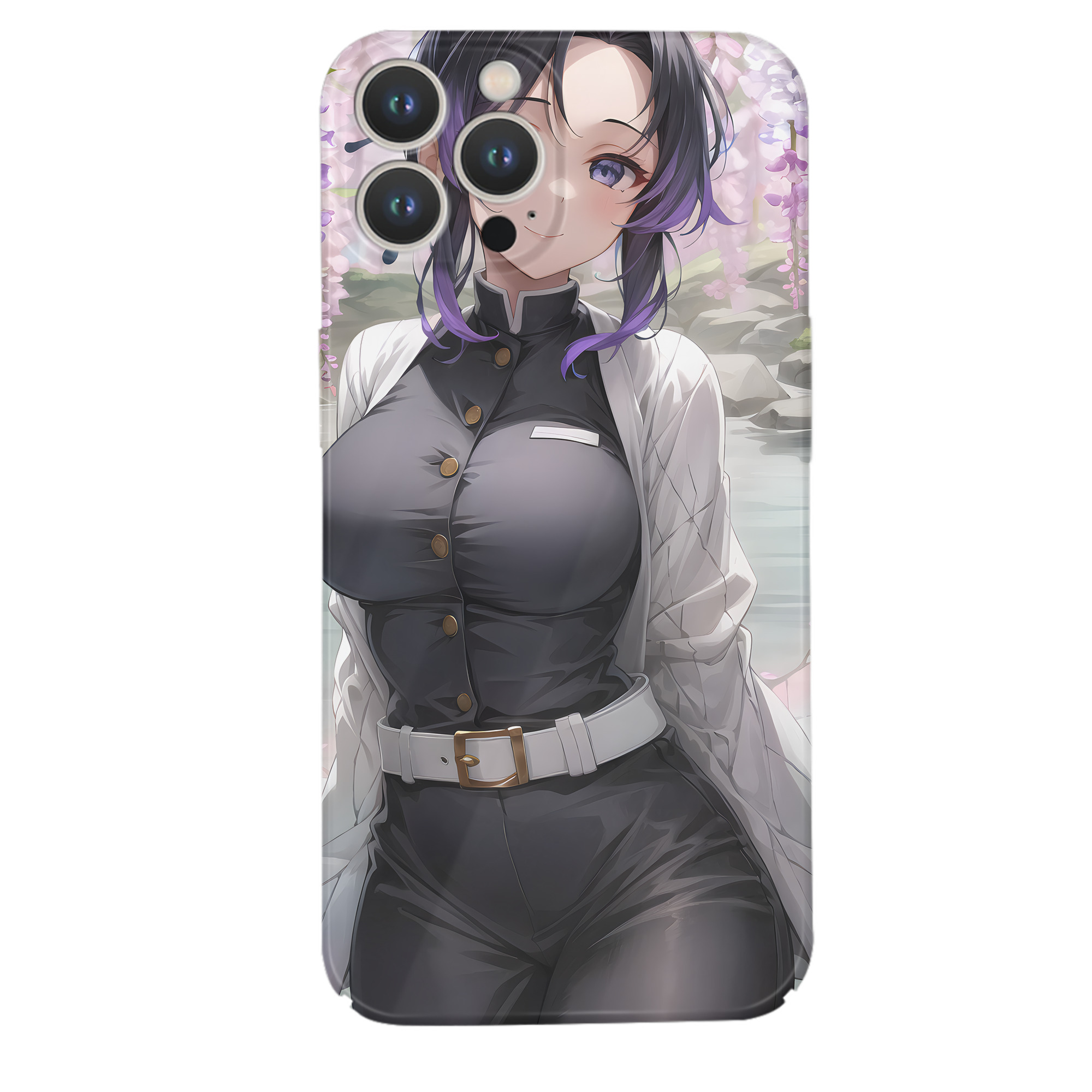 （画像用） 鬼滅の刃（きめつのやいば）蟲柱-胡蝶 しのぶ／こちょう しのぶ Kochou Shinobu 【iPhone 14シリーズ対応】ハードケース